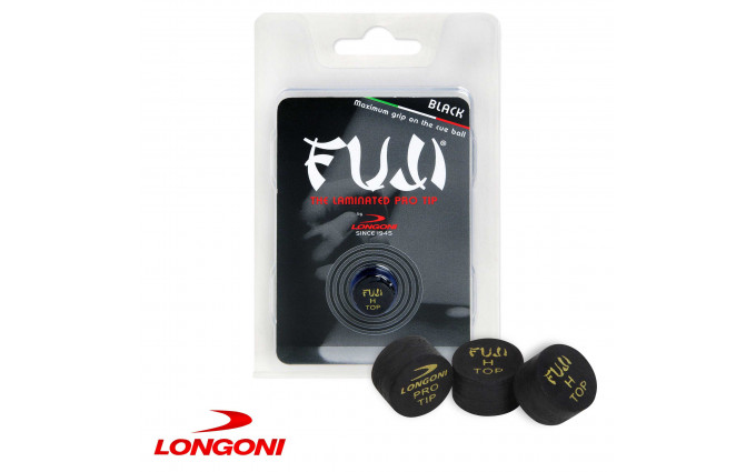 Наклейка для кия Longoni Fuji Black ø13мм Hard 1шт.