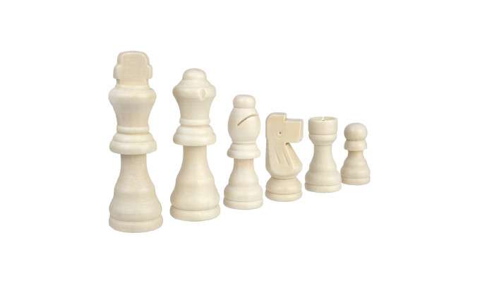 Шахматные фигуры деревянные с подложкой Partida 7,6 см
