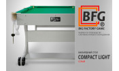 Бильярд BFG Compact Light 6 (Серый) (РП, серый (ЛДСП), ЛДСП_16, Сукно Euro Pro 50 ш1.98м Yellow green, Х/б сетка)