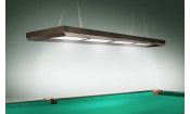 Лампа Evolution 4 секции ПВХ (ширина 600) (Пленка ПВХ Шелк Сталь,фурнитура бронза)
