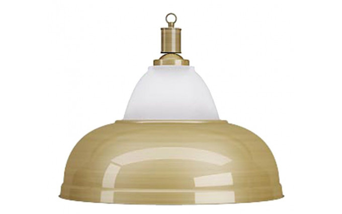 Лампа на один плафон «Crown» (матово-бронзовая чашка, матово-бронзовый плафон D38см)